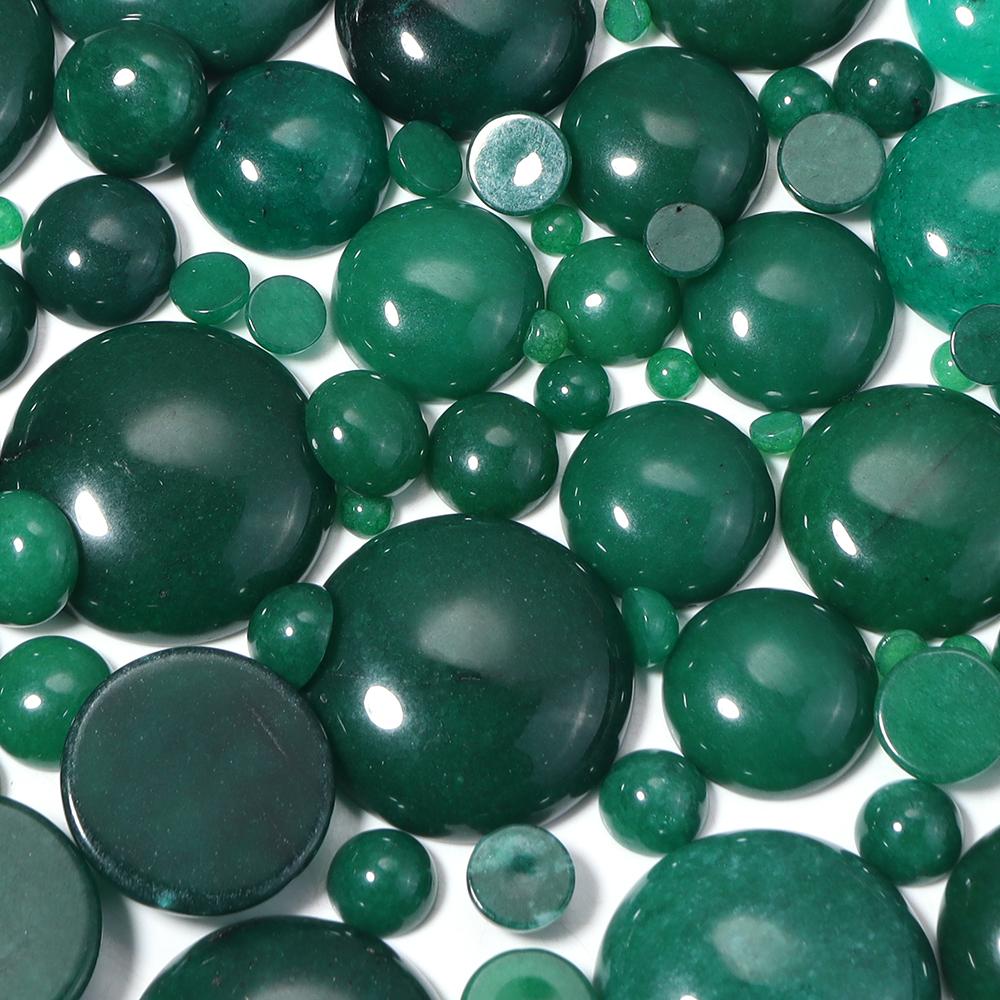 5-10pcs/lot 4-25mm Natural Stone Cabochon Colorful Jade Half Round Cabochon For Jewelry Making DIY Earrings Necklace Accessories
