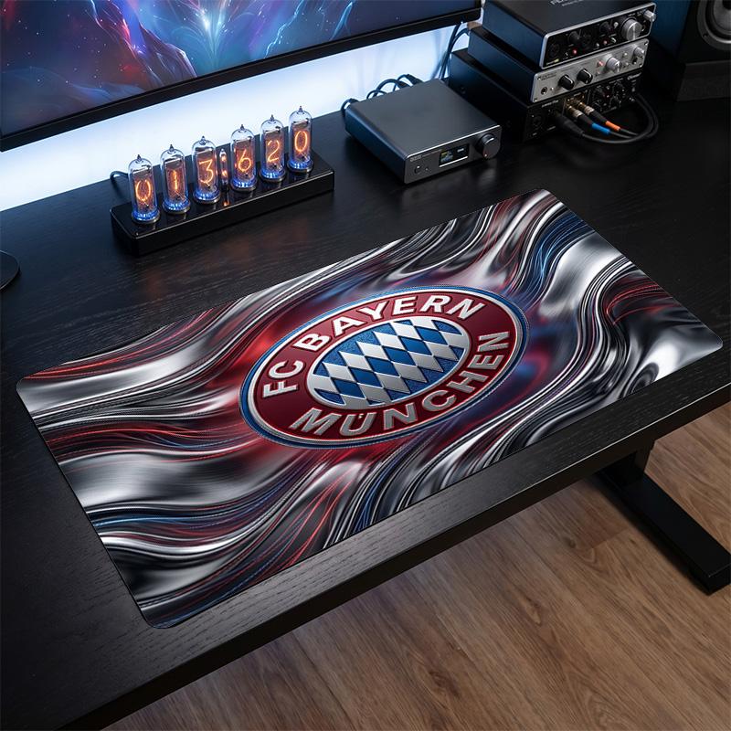 Tappetino per Mouse Grande Stampato Bayern Monaco, Tappetino Morbido in Gomma Antiscivolo per Scrivania da Gioco per Ufficio Laptop Computer Decorazione