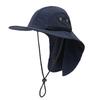 2025 Unisex Sun Hat Outdoor UPF50+ Moisture Wicking Fast Dry Mesh Wide Brim Custom Logo Blank Bucket Hat for Fishing Casual Use