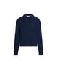TOMMY HILFIGER Cotton Cable Polo Cardigan (T22G1Kcd051Wt2C1G)