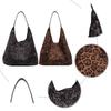 Damen Wildleder Große Tragetasche Magnetverschluss Hobo-Tasche Trendige Geldbörse und Handtasche Umhängetasche für Arbeit Reisen