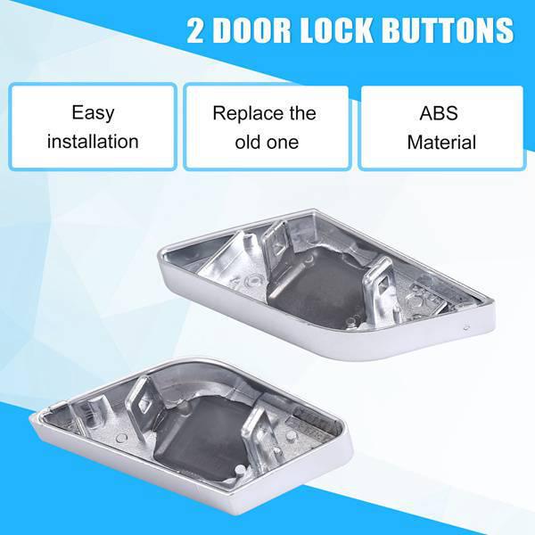 2-Piece Right-Hand Drive Door Lock Buttons for Mercedes W205, W447, W213