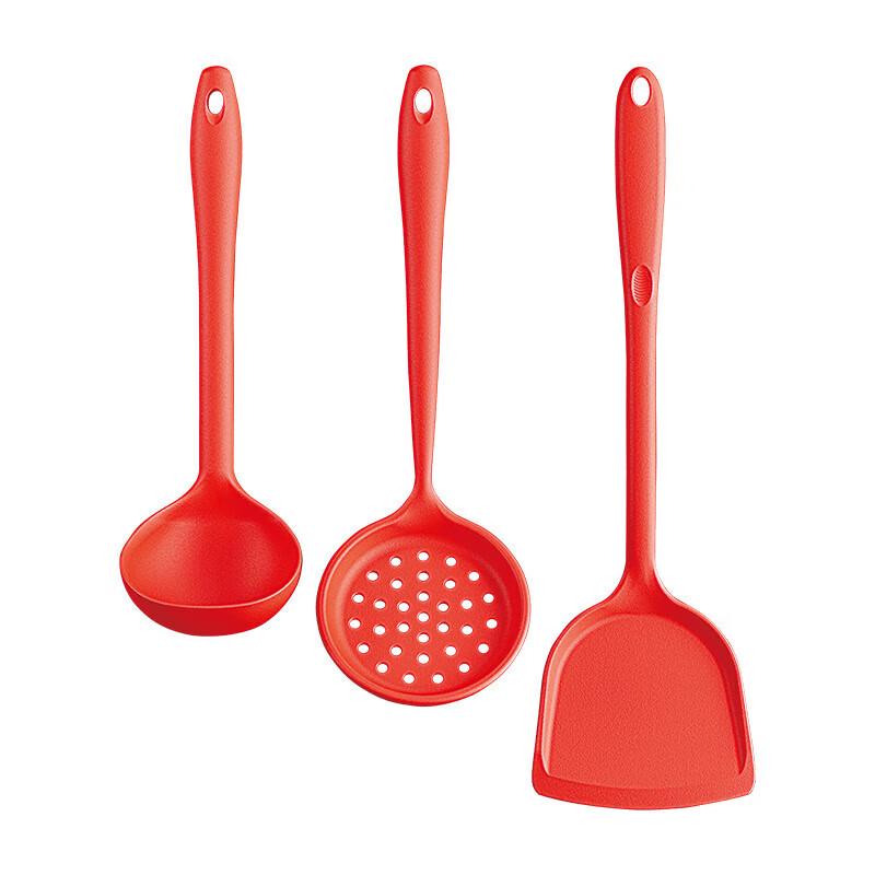 

Ourib Oriental Red Charm Silicone Spatula and Spoon Set