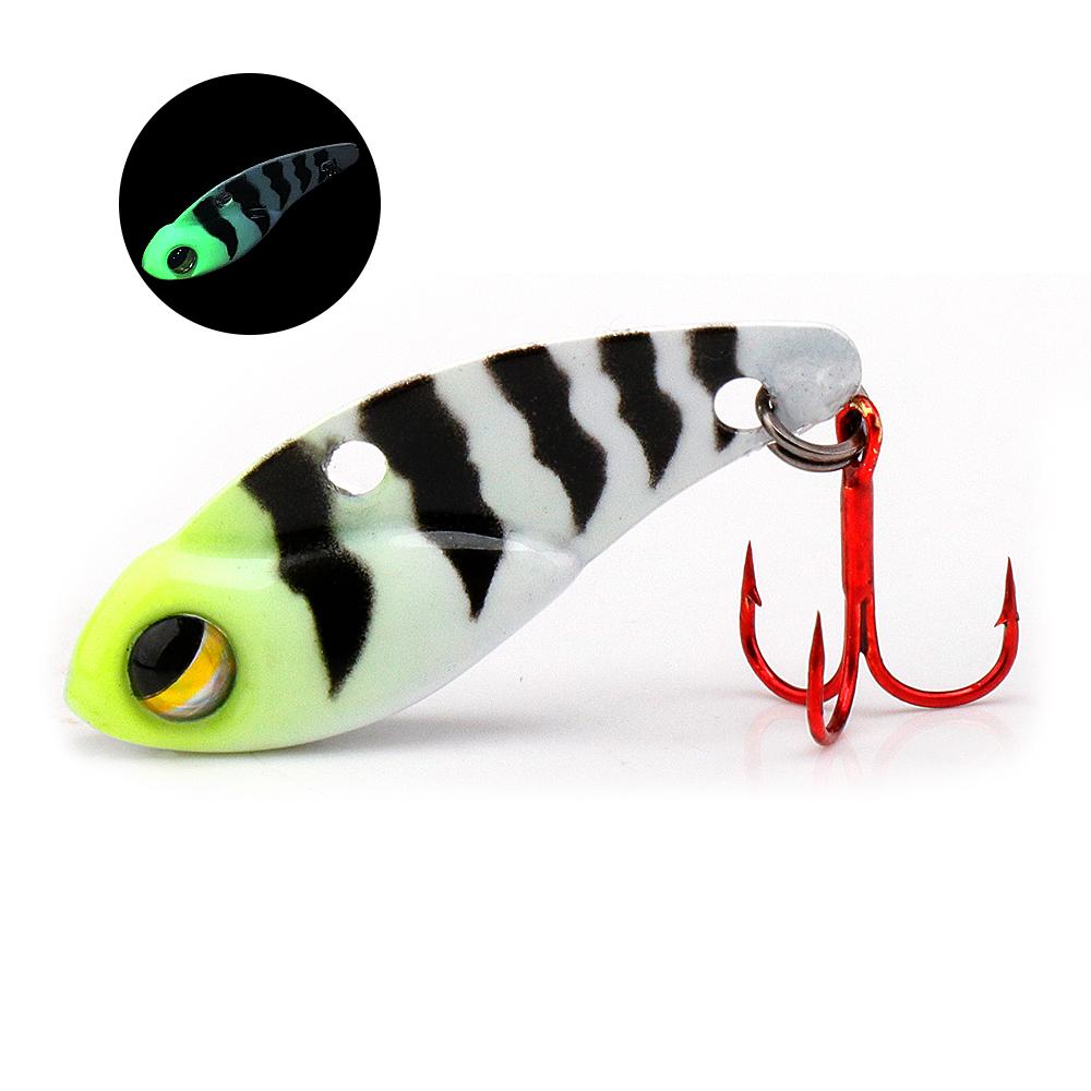 Mini Jigging Fishing Lure 25mm 3g Micro Metal VIB Sinking Cicada Wobblers Spoon Artificial Bait With Single Hook Tackle