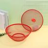 Mesh Fruit Basket with Lid Large Capacity Food Grade Prevent Fly Stainless Steel Kitchen Drain Basket Vegetables Fruit Holders
