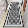Gray Leaf Geometric Carpet Non-slip Doormat for Hallway Living Room Bedroom Kitchen Balcony Rug Durable Soft Floor Mat