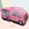 Portable Indoor Outdoor Play Tent for Kids Pink Dessert Truck No Assembly Needed Storage Bag Role Play Imaginative Gifts