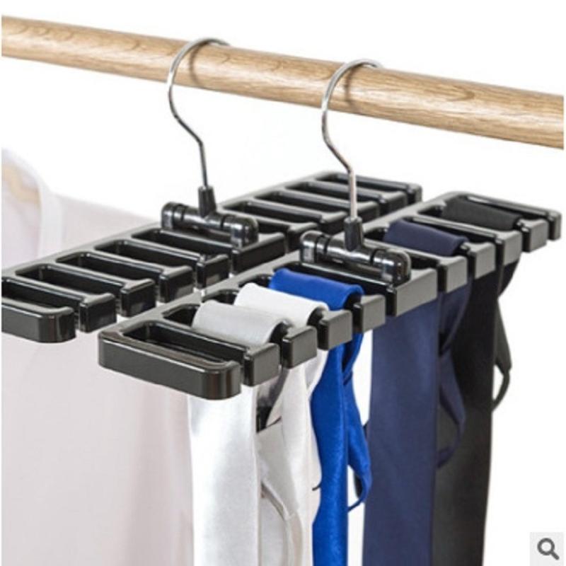 Tie Belt Hanger Wardrobe Belt Rotating Organizer Rack Multifuctional Scarf Hanger Home Closet Storage Holder Accessories
