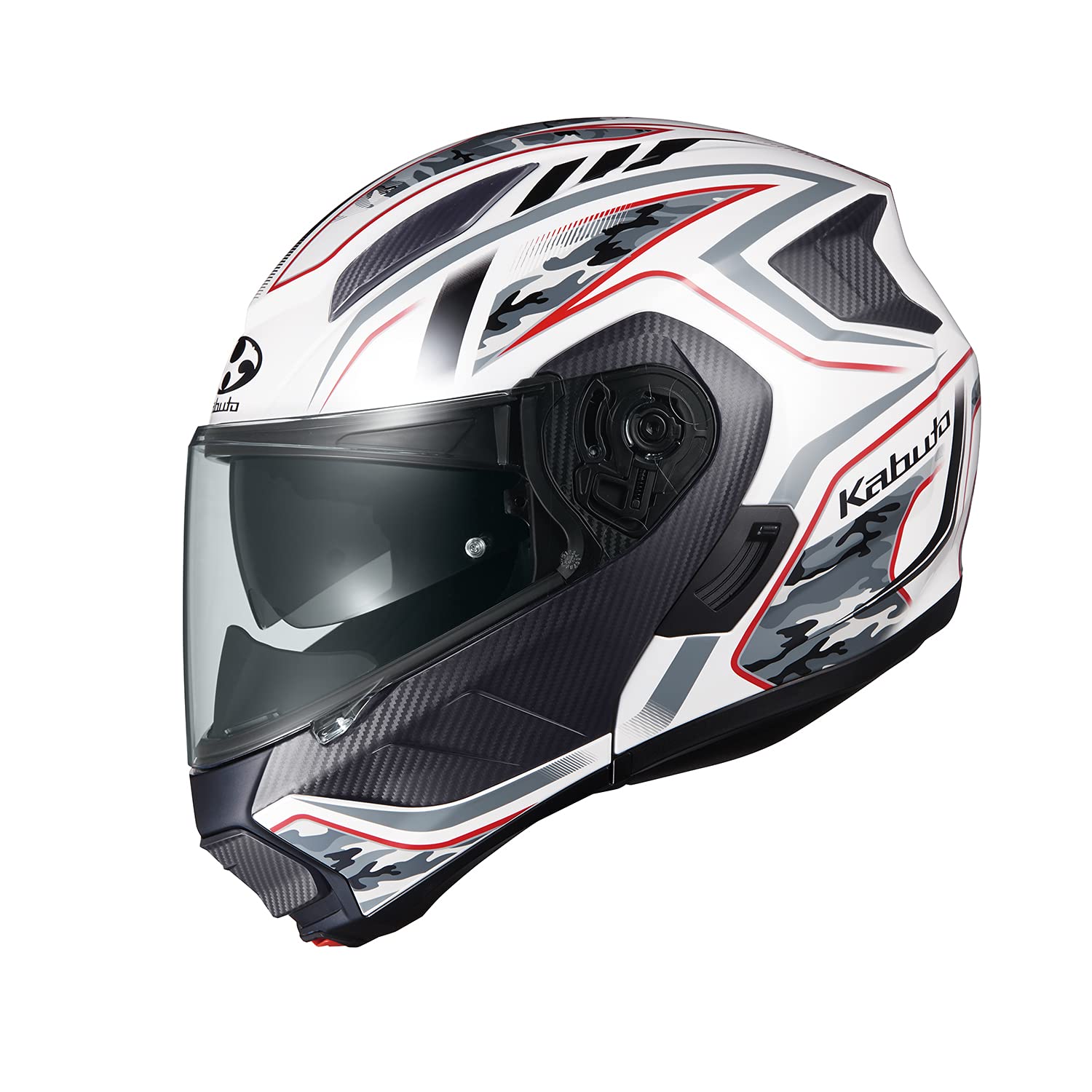 

Motorcycle Helmet System RYUKI ENERGY White Red [OGK Kabuto] (Size S)