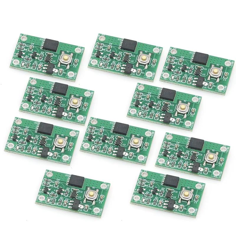 1 Adet Kendinden Kilitli Elektronik Anahtar Tek Düğmeli Anahtar Modülü 10A 30A 70A Yüksek Akım Tek Düğmeli Bistabil Anahtar