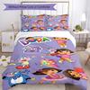 Set Biancheria da Letto Dora l'Esploratrice Copripiumino Traspirante con Federe Biancheria da Letto Decorativa per Camera da Letto Decorazione Casa Regalo di Compleanno