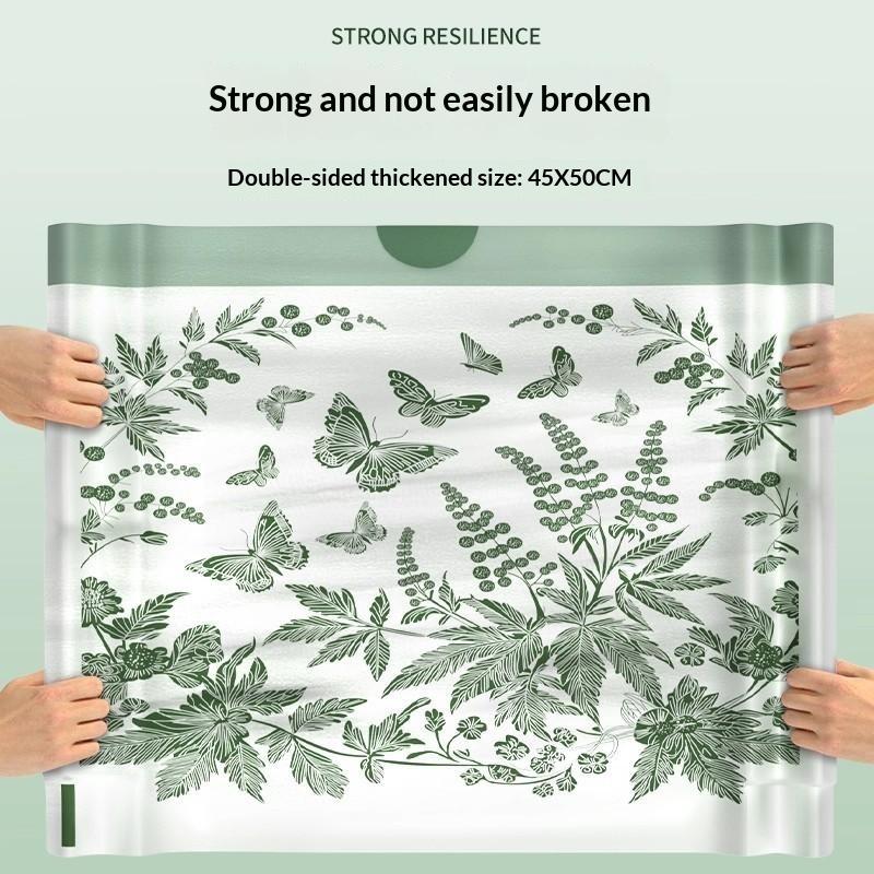 10/50Pcs Drawstring Trash Bags With Mugwort Scent Extra Thick Tear Resistant For Kitchen Bathroom Daily Use