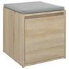 Vidaxl Hocker mit Schublade, Farbe Sonoma-Eiche, 40,5X40X40 Cm