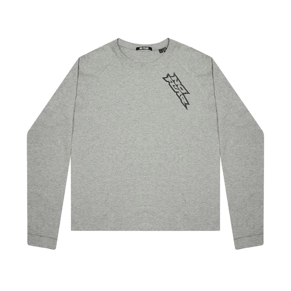 No Fear Mens Logo Raglan Long-Sleeved T-Shirt