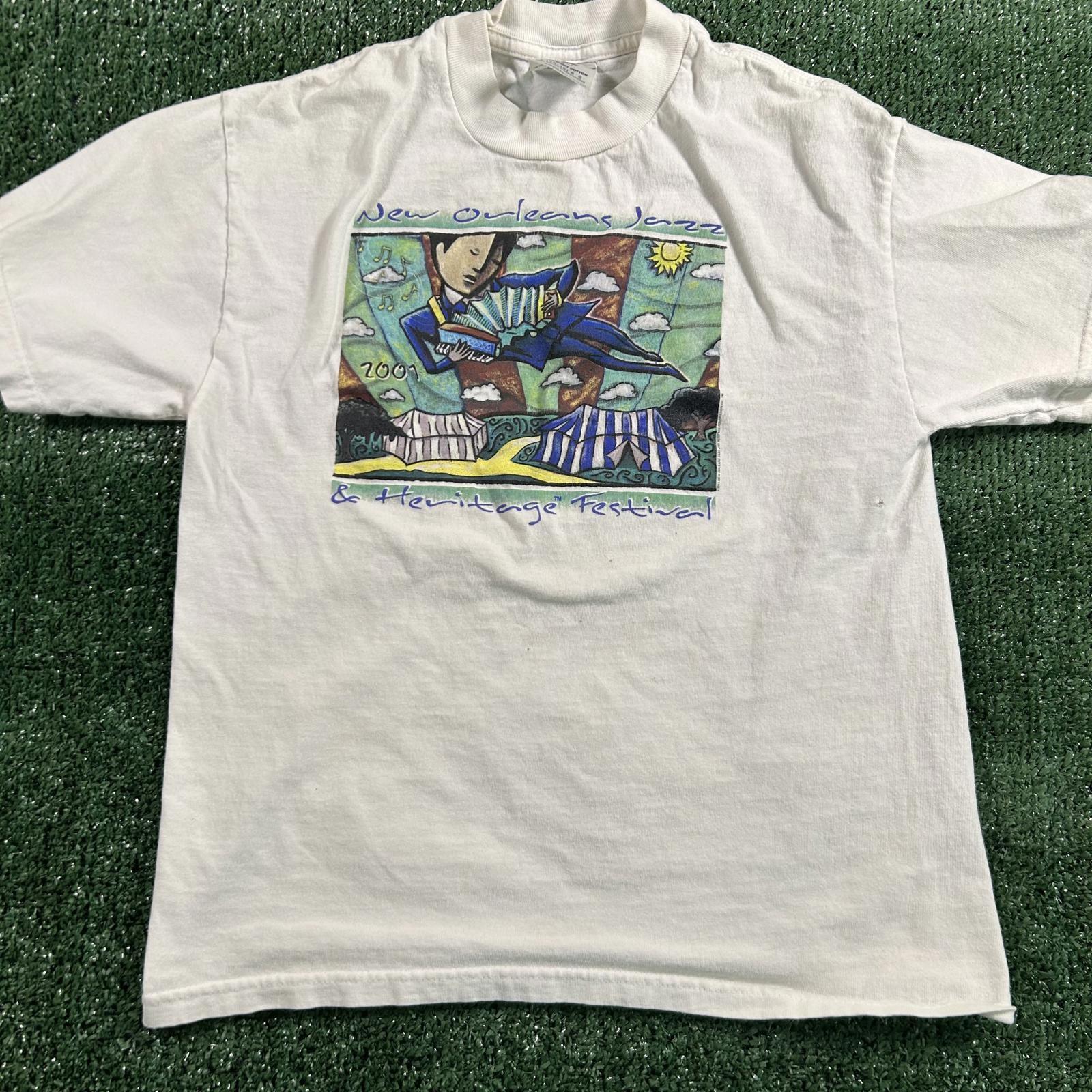 Boys Vintage New Orleans White Graphic T-Shirt 4XL