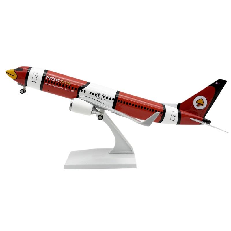 30cm Models Aircraft Nok Air B737-800 Simulation Resin Scale Plane with Wheels Finished Souvenir Gift Authentic Collectible
