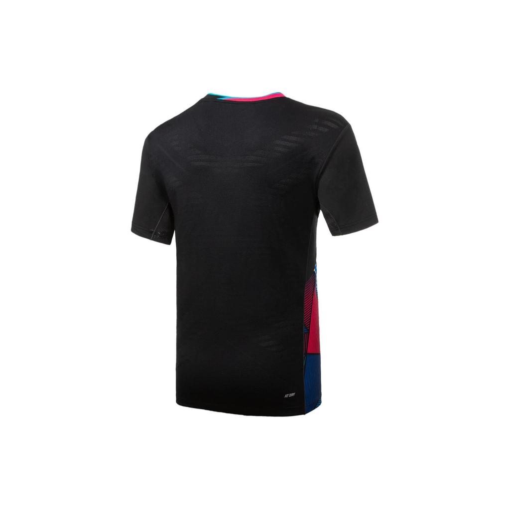 Li Ning Badminton Collection T Shirt Unisex Black AAYU127-1