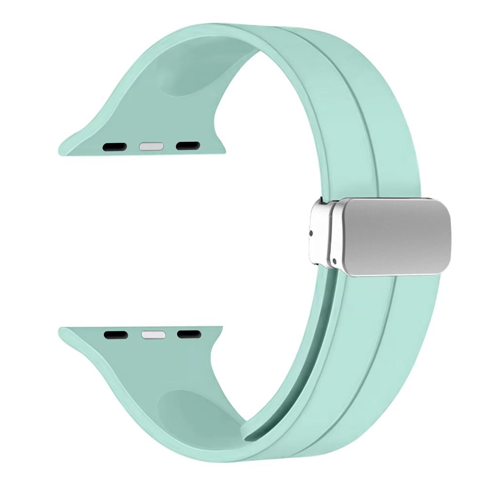 Silicone Strap For Apple watch 11 Band 46mm 45mm 44mm 41mm 49mm 42mm Magnetic Bracelet correa iWatch Series 9 8 10 7 SE 6 Ultra