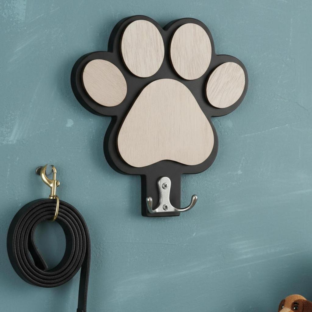 Dog Leash Holder Wall Mount Cat Coat Rack Collars Organizer for Holiday