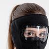 Thermal Mask with Removable Goggles Fleece Warm Mask Breathable Winter Mask Windproof Full Face Protection for Skiing Cycling Hiking Running Men Women
