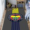 Eredità Fenerbahçe: Tappetini per pavimenti con stampa a motivi del 1907 Zerbino Cuscino per sedia da ufficio per stanza