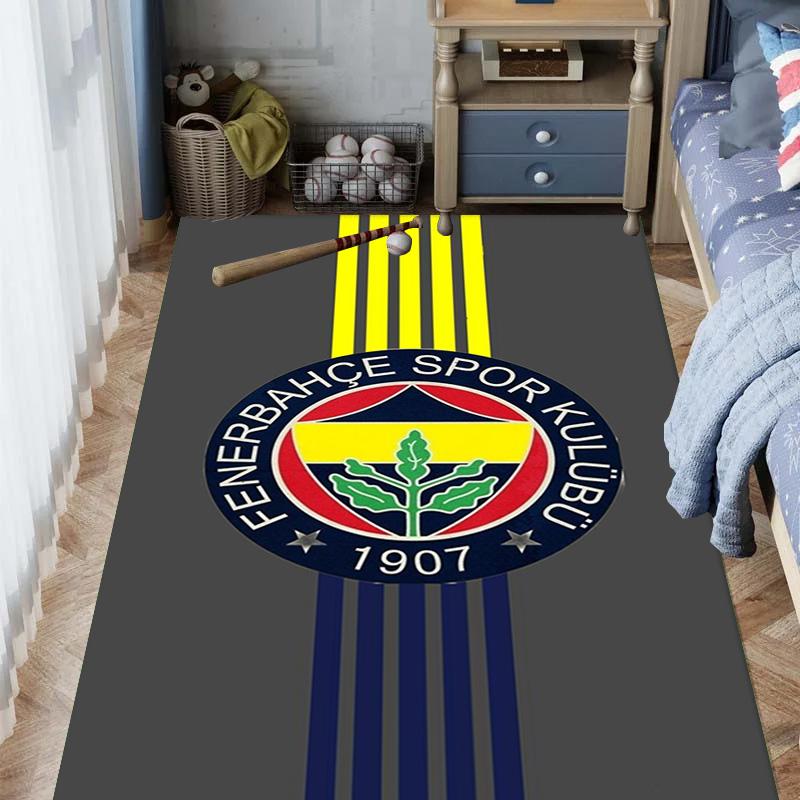 Eredità Fenerbahçe: Tappetini per pavimenti con stampa a motivi del 1907 Zerbino Cuscino per sedia da ufficio per stanza