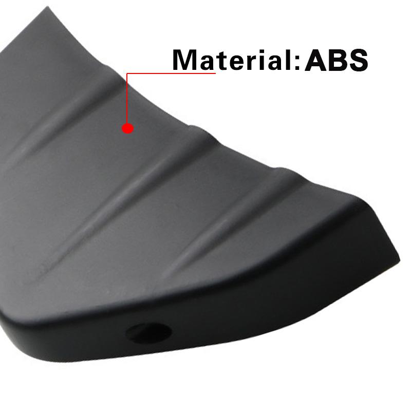 4 Stück Universal ABS Auto Modifiziert Heckstoßfänger Diffusor Spoiler Heckstoßfängerlippe Diffusor Antikollisionszubehör enthalten