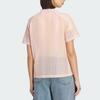 adidas Originals Knitted Glow Skin-Friendly Sports V-Neck Short Sleeve Raglan T-Shirt Women Tops KY3161