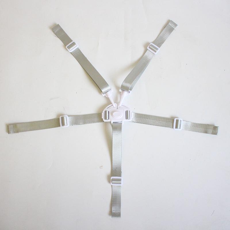 

Дитячі універсальні 5-точкові ремені Стільчик для годування Безпечний ремінь Ремені безпеки для коляски Баггі Дитячий візок Дитячий обідній стілець