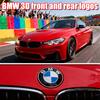 DSJW3 ABS Original Replacement Car Front Grille Badge Replacement Trunk Car Logo Badge For BMW X3 X4 F39 F48 G01 E84 Car Modification