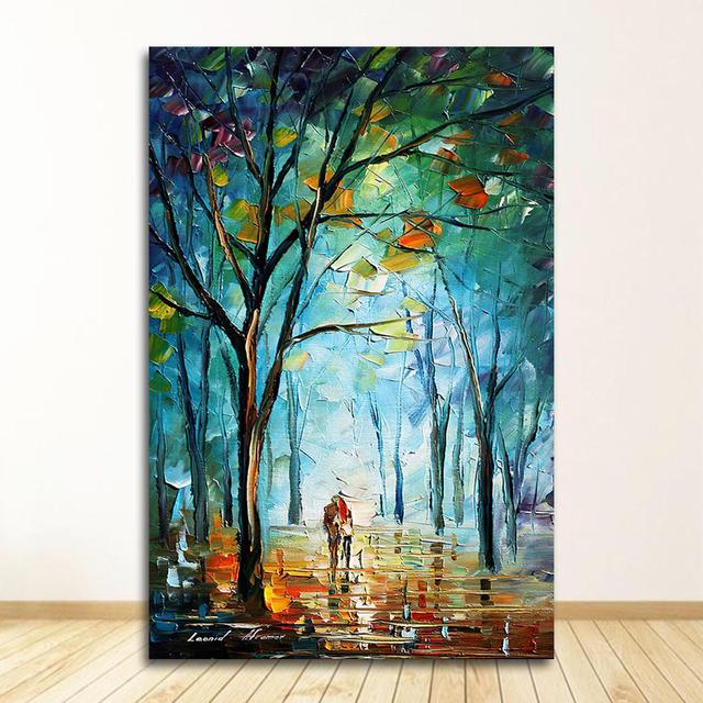 Wandkunst, Heimdekoration, abstrakt, ohne Rahmen, 2021, handgemalte Ölgemälde-Landschaft zum Ausmalen für das Wohnzimmer