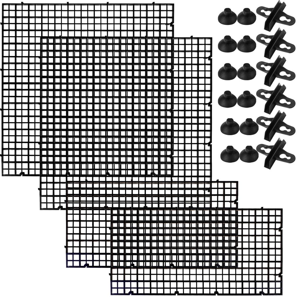1Set Durable Plastic Fish Grid Divider Holder Fish Tank Tray Egg Crate Aquarium Tank Filter Bottom Isolate Pane