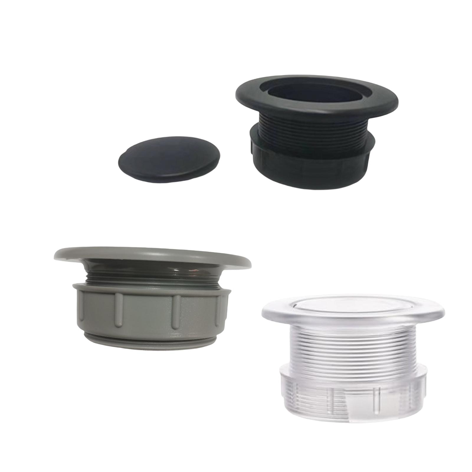 Parasol Umbrella Hole Ring Plug Cap Set with Friction Protection for Porch Outside Furniture Accessories and Garden Tables colore grigio