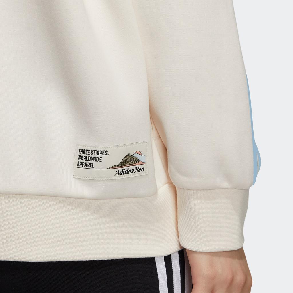 Adidas Neo Ard Hoodie With Letter Embroidery Women Hoodie Off-White HG1614