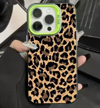 The new leopard print is suitable for Apple 16Pro mobile phone case iPhone15Pro creative 14 personality 1713 Europe and America