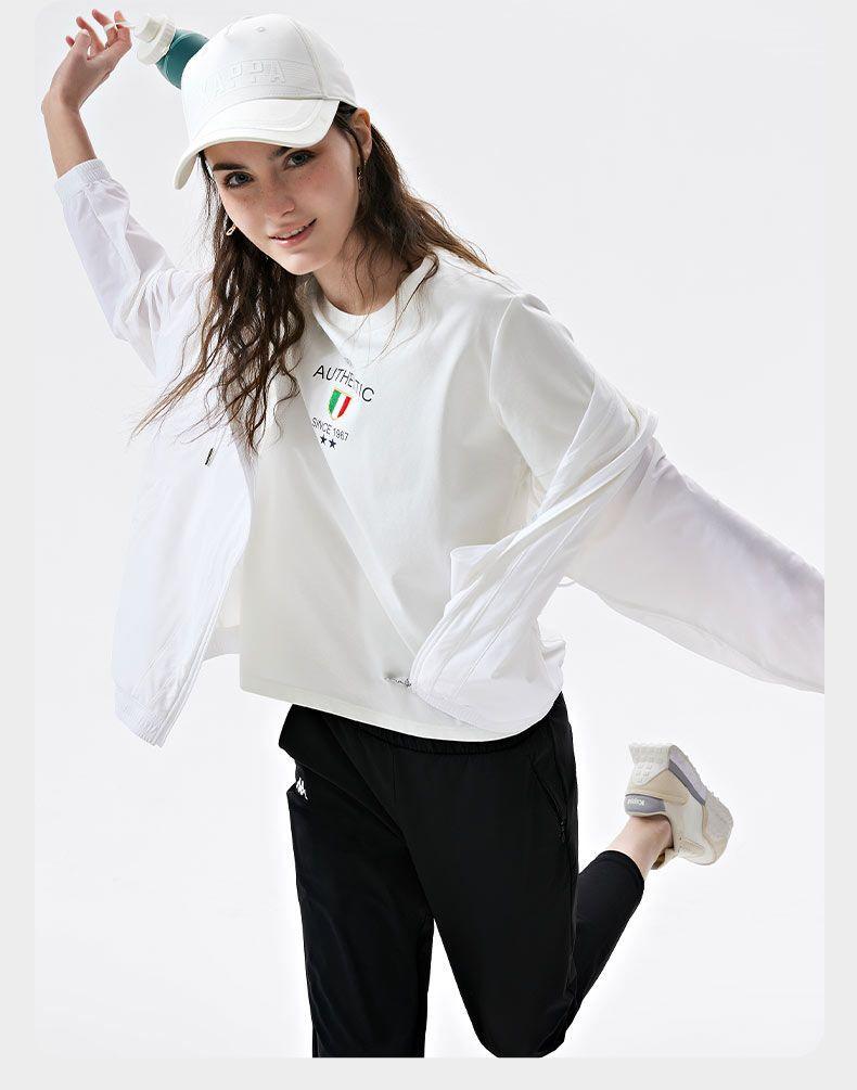 Kappa Air Conditioning Shirt, Women's Summer Hooded Breathable Cardigan, Outdoor Skin Jacket