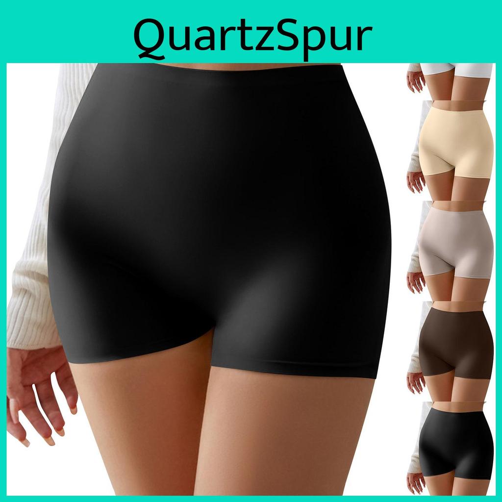 Seamless Waist Safety Women Mid Shorts Breathable Quick Dry Underwear Soft Thin Fabric Boxer Briefs
