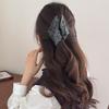 Love Fabric Triangular Hair Clip Large-sized Shark-shaped Hair Clip for Braiding At The Back of The Head