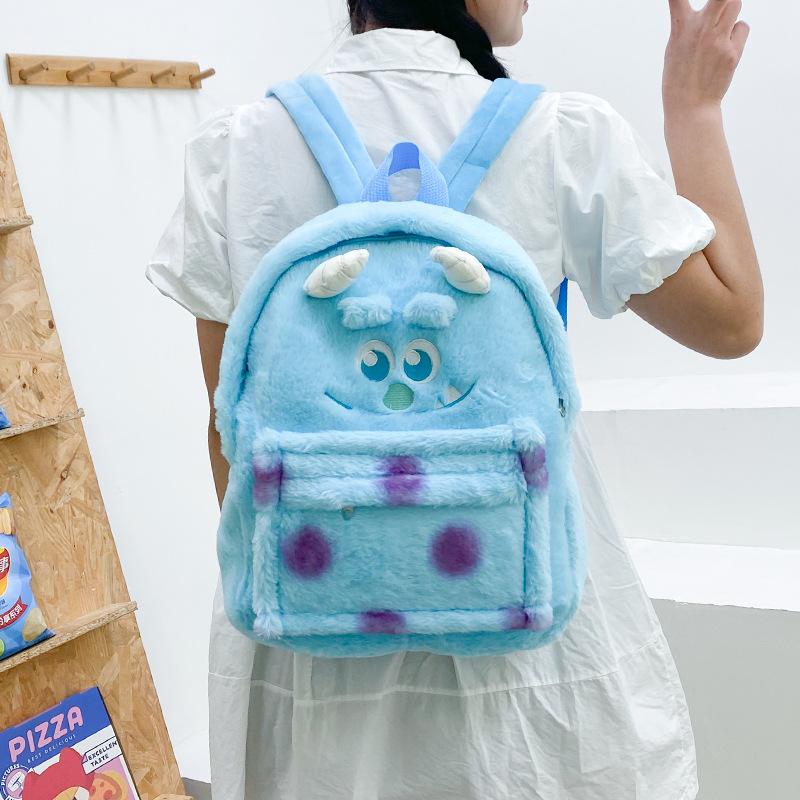 Stylish Versatile Lotso Backpack For Girls Sweet Design With Plush Material