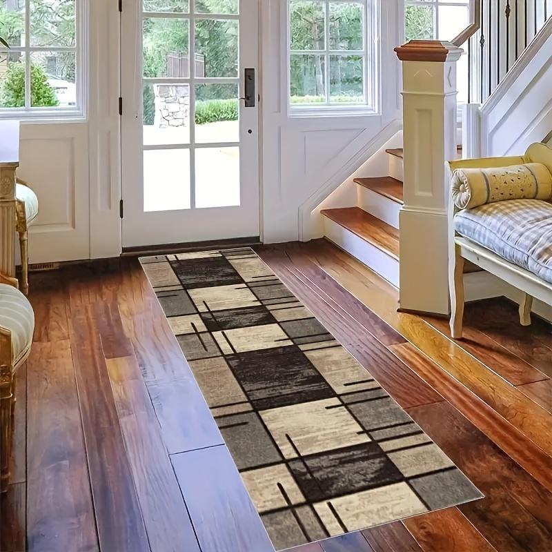 1pc Diamond Velvet Slipper Rug - Non-slip, Machine Washable, Suitable for Corridor, Bedroom, Kitchen and Bathroom - Multifunctional Home Decor Carpet