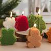 4Pcs/Set Christmas Gift Scented Candle Santa Snowman Xmas Tree Gingerbread Man Shape Fragrance Candle New Year Party Home Decor