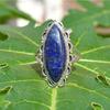 Lapis Lazuli 925 Sterling Silver  Ring, Marquise  Gemstone Handamde Mens Ring Jewelry