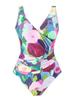 Europäischer Print-Bikini 2025 mit Sonnenschutz-Gaze-Rock - Resort-Bademode