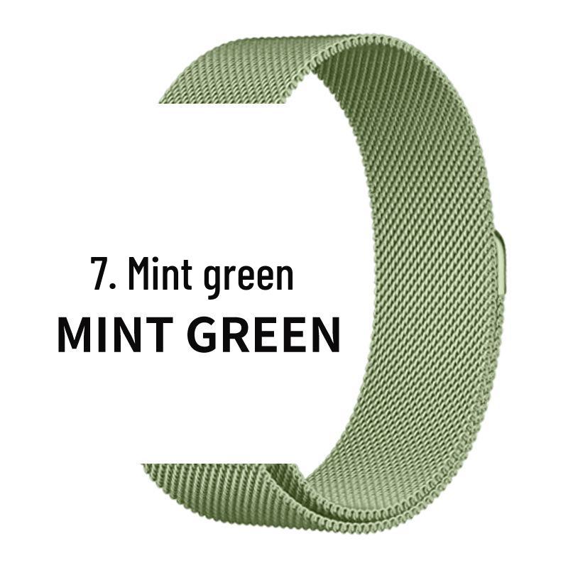 Compatible Stainless Steel Milanese Magnetic Band for Apple Watch Series 1-9 & SE.