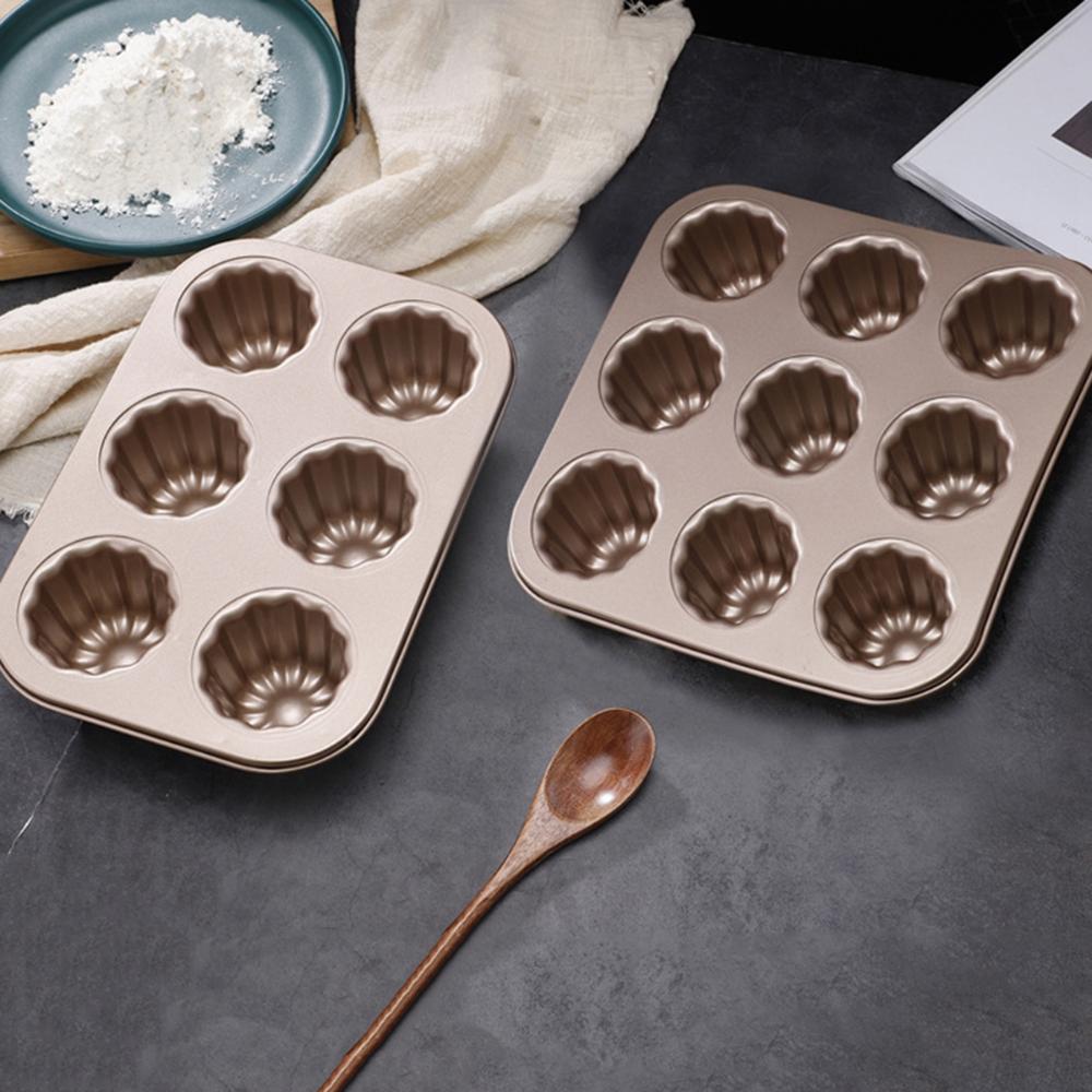 Dessert Cookware Carbon Steel French Non-Stick Cannele Mould Canele Mold Baking Tool Cake Pan
