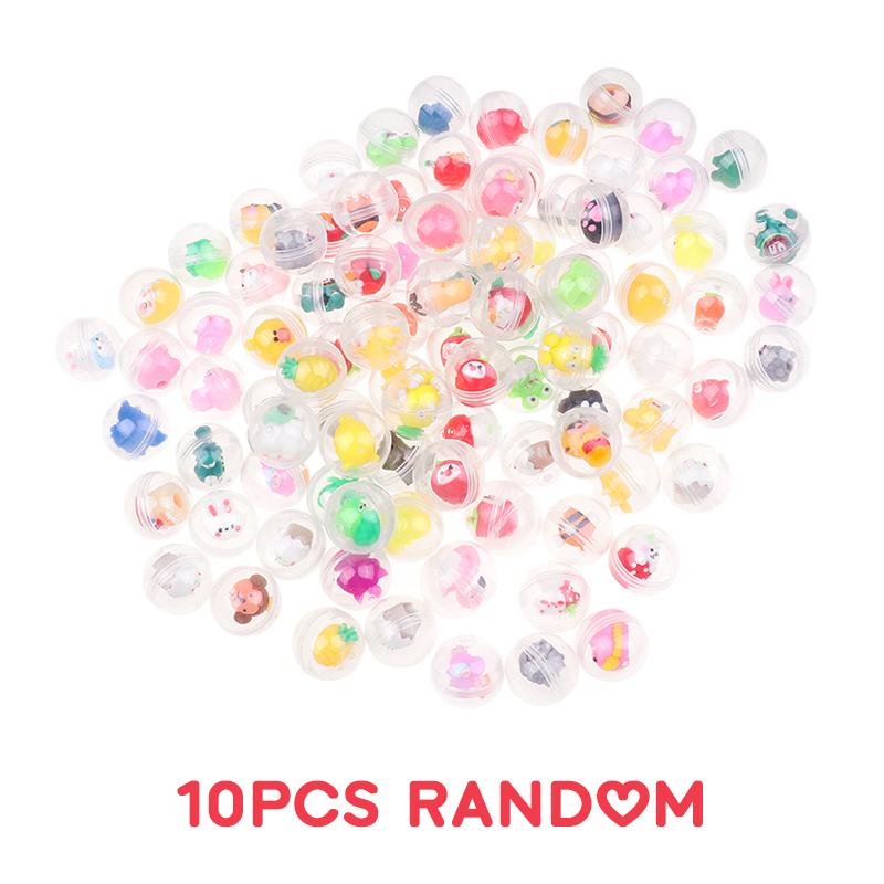 10pcs 32mm Children Mini Little Animal Toys Funny Pet Ball Egg Capsule Toys For Vending Machine