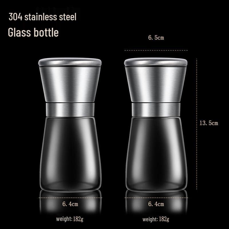 Zhaoran 304 Stainless Steel Manual Pepper Grinder Set