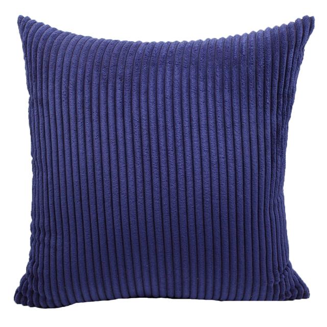 Supersoft Corduroy Cushion Cover Solid Striped Throw Pillow Covers Decorative Pillow Case for Sofa Bed Living Room Decoration