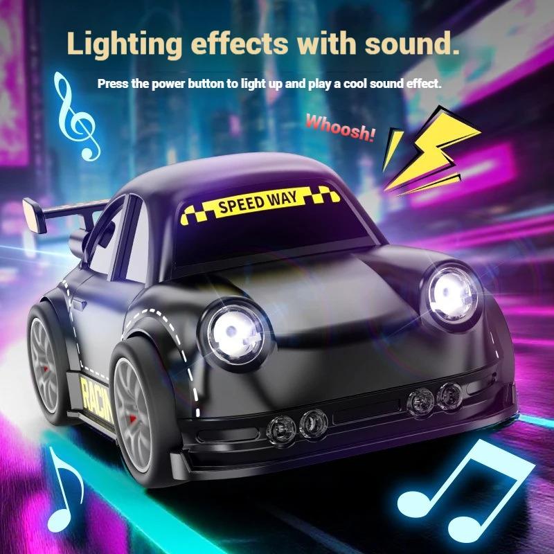 2.4G Mini RC Smart Drift Car with Lights and Sounds Multi-function Remote Control Suitable for Indoor/outdoor Entertainment