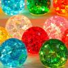 LED Wood Stand Glass Ball Shiny Crystal Ball Night Lamp Luminous Crystal Ornaments  Xmas Gift